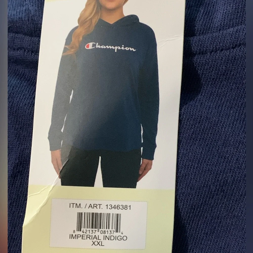 NOT FOR SALE Champion women’s jersey pullover hoodie - Picture 3 of 5